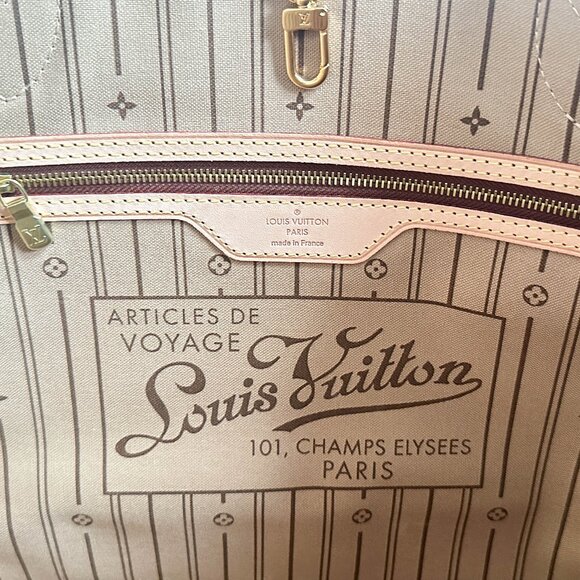 NWOT Authentic Louis Vuitton Neverfull MM Monogram Mid Size - Vintage - Picture 9 of 10